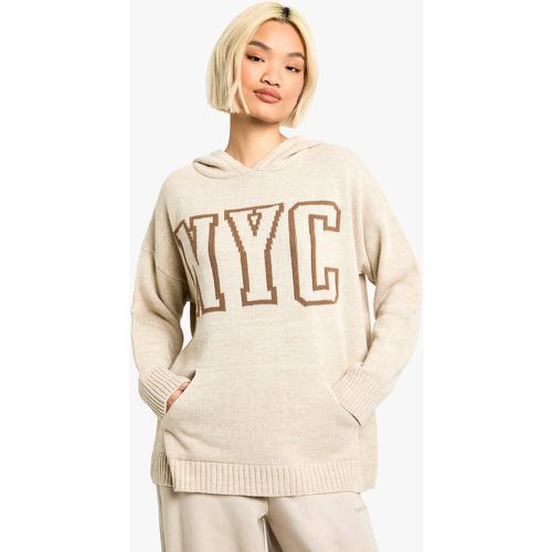 Nyc - Pull En Maille À Capuche - S - boohoo - Modalova