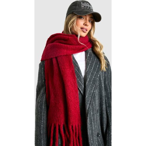 Foulard Oversize En Maille Épaisse - One Size - boohoo - Modalova