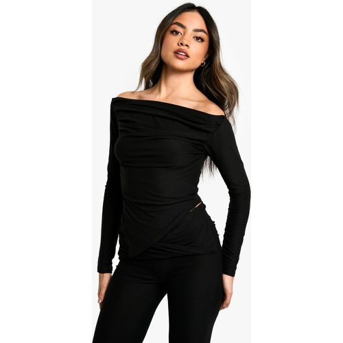 Top Asymétrique Doux - 40 - boohoo - Modalova