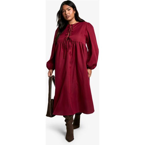 Grande Taille - Robe Mi-Longue À Volants - 46 - boohoo - Modalova