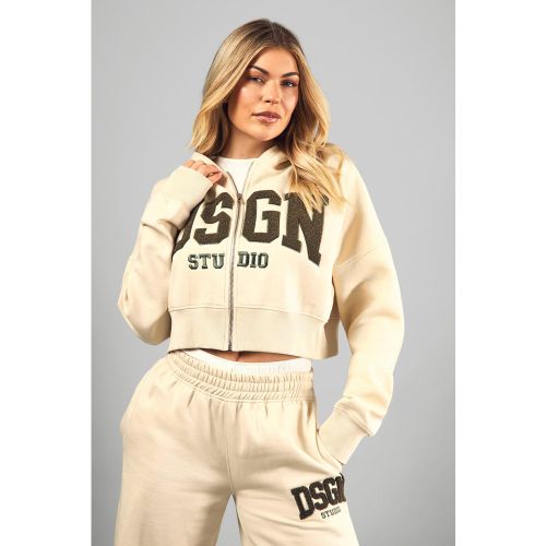 Sweat À Capuche Oversize Zippé En Tissu Éponge - S - boohoo - Modalova