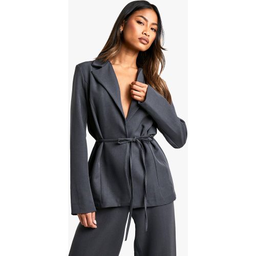 Blazer Habillé À Ceinture - 36 - boohoo - Modalova