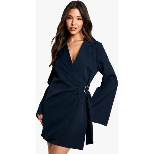 Robe Blazer Nouée À La Taille Avec Boucle - 34 - boohoo - Modalova