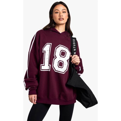 Tall" - Sweat À Capuche Oversize Imprimé 18 - S - boohoo - Modalova