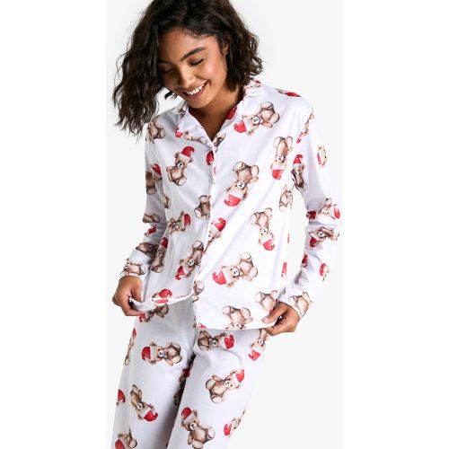 Tall" - Ensemble De Pyjama À Imprimé Ours De Noël - 36 - boohoo - Modalova