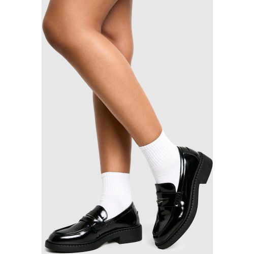 Mocassins En Synthétique Verni - 36 - boohoo - Modalova