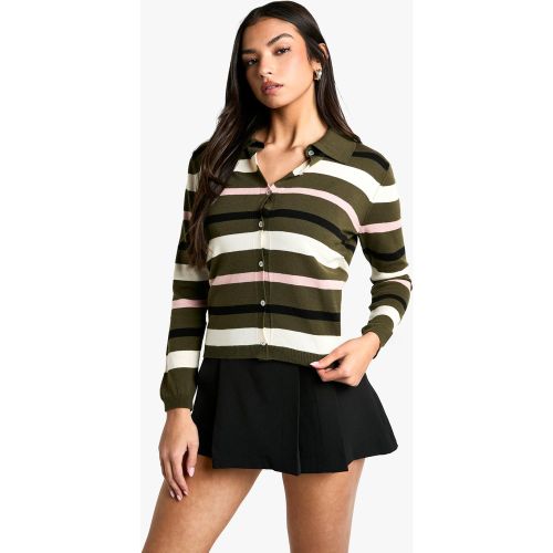 Pull Côtelé À Rayures Fines - S - boohoo - Modalova