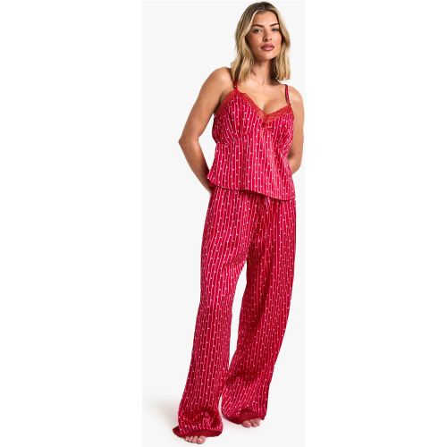 Ensemble De Pyjama À Imprimé Cerise Avec Débardeur Et Pantalon - 34 - boohoo - Modalova