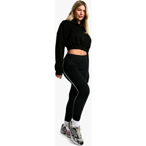 Legging Rayé Taille Haute - 34 - boohoo - Modalova