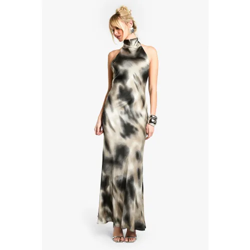 Robe Longue Dos Nu À Rayures - 36 - boohoo - Modalova