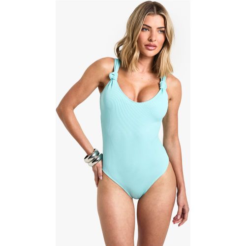 Maillot De Bain Côtelé À Bretelles - 34 - boohoo - Modalova