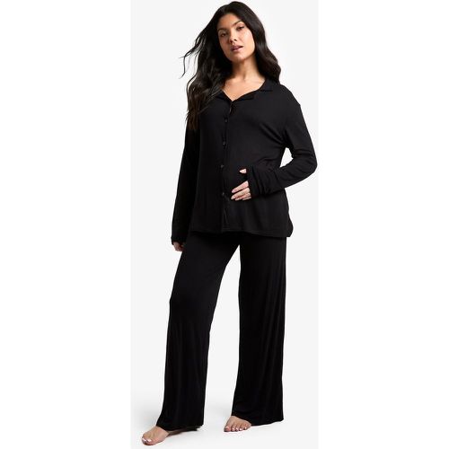 Maternité - Ensemble De Pyjama Avec Chemise À Manches Longues Et Pantalon - 40 - boohoo - Modalova