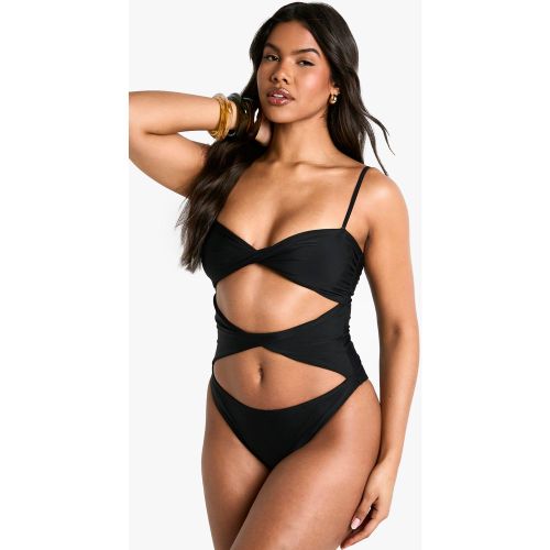 Maillot De Bain Bandeau À Découpe - 38 - boohoo - Modalova