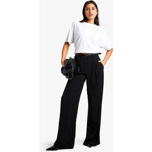 Tall" - Pantalon Large À Ceinture - 36 - boohoo - Modalova