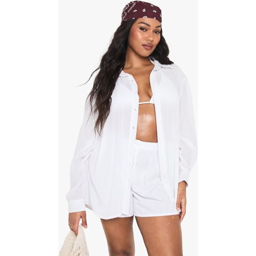 Grande Taille - Chemise Oversize - 44 - boohoo - Modalova