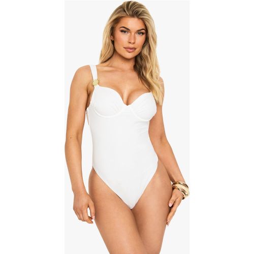 Maillot De Bain À Balconnet Et Manches Longues - 34 - boohoo - Modalova