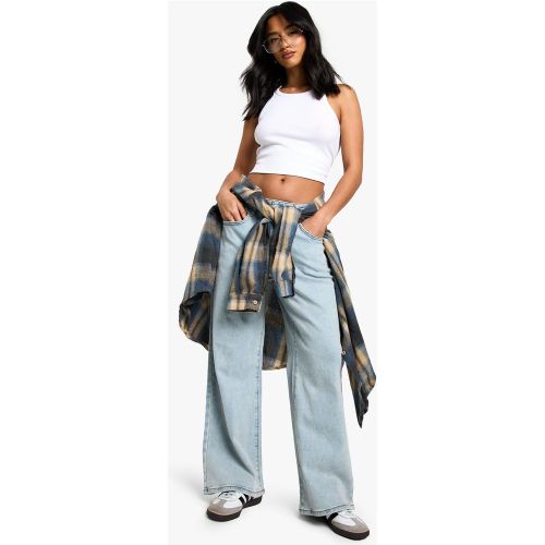 Petite" - Jean Droit Large - 6/26L - boohoo - Modalova