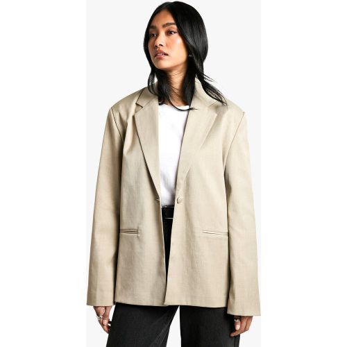 Blazer De Costume Oversize Droit - 38 - boohoo - Modalova