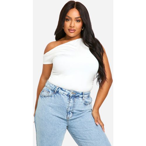 Grande Taille - Top À Encolure Asymétrique - 46 - boohoo - Modalova