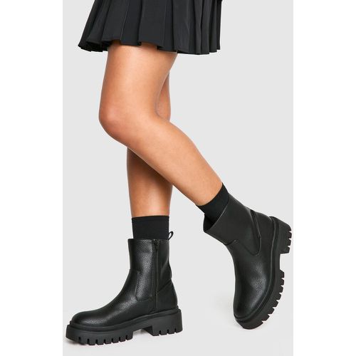 Bottines Chelsea Texturées - 38 - boohoo - Modalova