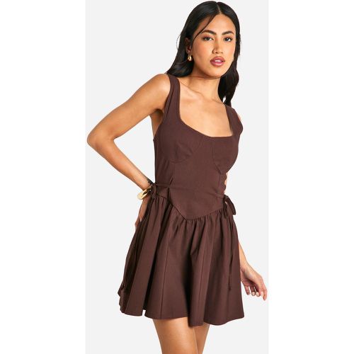 Robe Patineuse Nouée - 40 - boohoo - Modalova