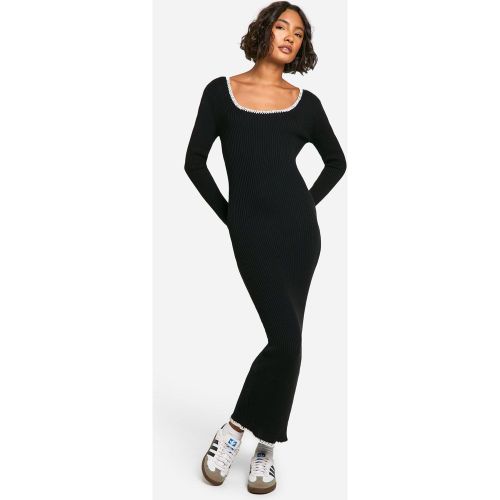 Tall" - Robe Mi-Longue À Coutures Contrastantes - 36 - boohoo - Modalova