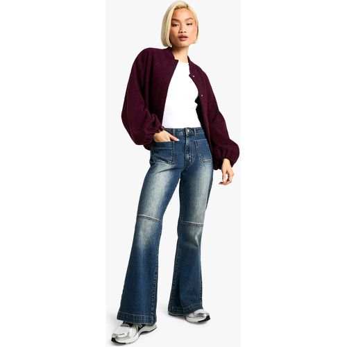 Jean Flare Stretch À Poches - 38 - boohoo - Modalova