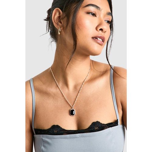 Collier À Pendentif Pierre Fantaisie - One Size - boohoo - Modalova