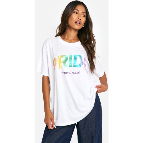 T-Shirt Oversize À Imprimé Disco - Pride - 40 - boohoo - Modalova