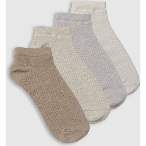 Lot De 4 Paires De Chaussettes À Broderie - One Size - boohoo - Modalova