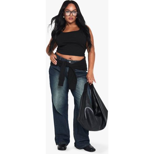Grande Taille - Jean Boyfriend - 16/30L - boohoo - Modalova