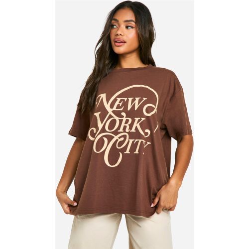T-Shirt Oversize À Imprimé Nyc - 36 - boohoo - Modalova