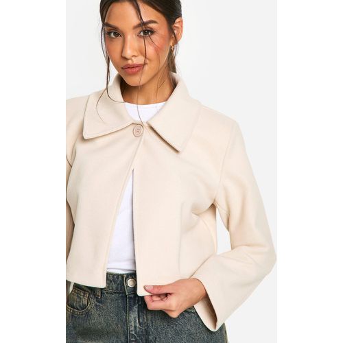 Veste Courte Effet Laine - 40 - boohoo - Modalova