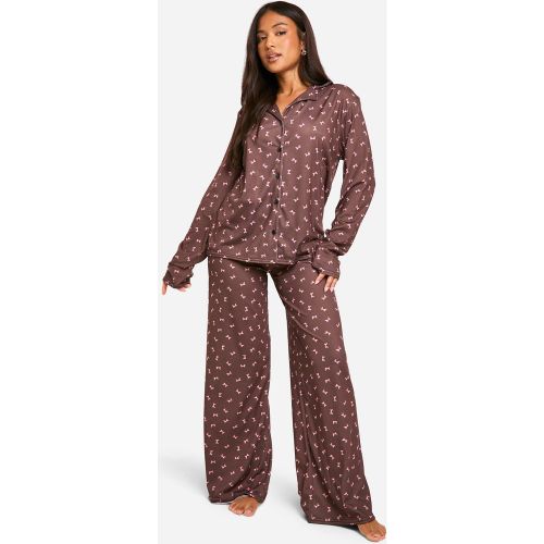 Petite" - Ensemble De Pyjama À Manches Longues - 38 - boohoo - Modalova