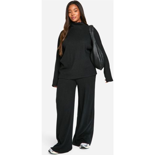 Grande Taille - Ensemble Avec Pull Large Et Pantalon Large - 44 - boohoo - Modalova