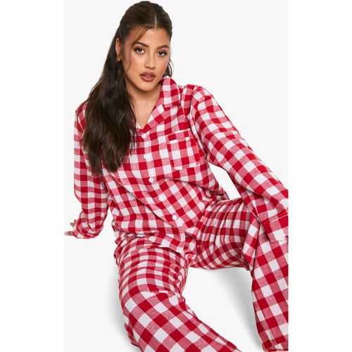 Grande Taille - Ensemble De Pyjama À Carreaux - 44 - boohoo - Modalova