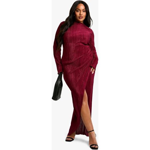 Grande Taille - Robe Longue Plissée - 44 - boohoo - Modalova