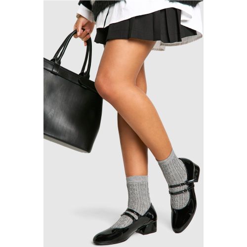 Ballerines À Empiècement Verni - 36 - boohoo - Modalova