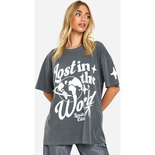 T-Shirt Oversize À Imprimé Lost In The World - S - boohoo - Modalova