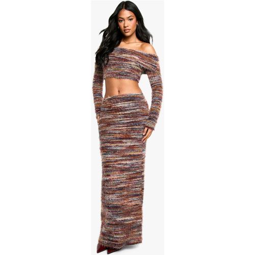 Tall" - Jupe Longue Rayée En Maille - 36 - boohoo - Modalova