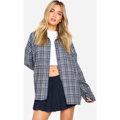 Chemise Oversize À Carreaux - 38 - boohoo - Modalova