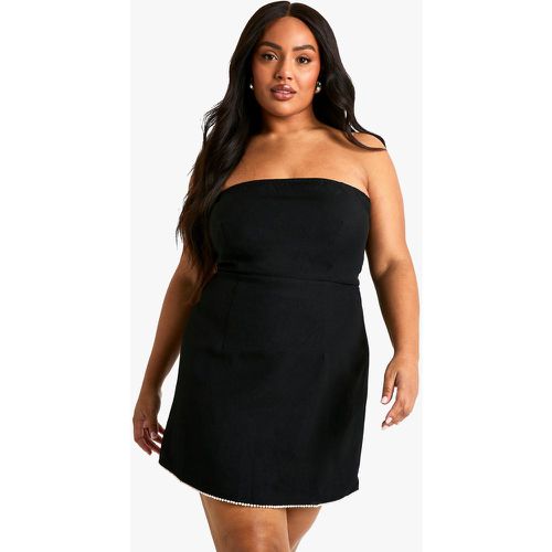 Grande Taille - Robe Bustier À Perles - 44 - boohoo - Modalova