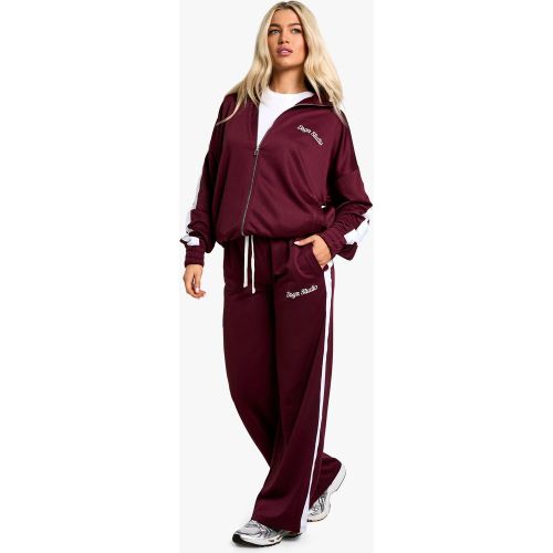 Jogging Droit En Maille À Slogan Dsgn Studio - S - boohoo - Modalova
