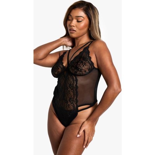 Grande Taille - Body À Bretelles En Dentelle - 44 - boohoo - Modalova