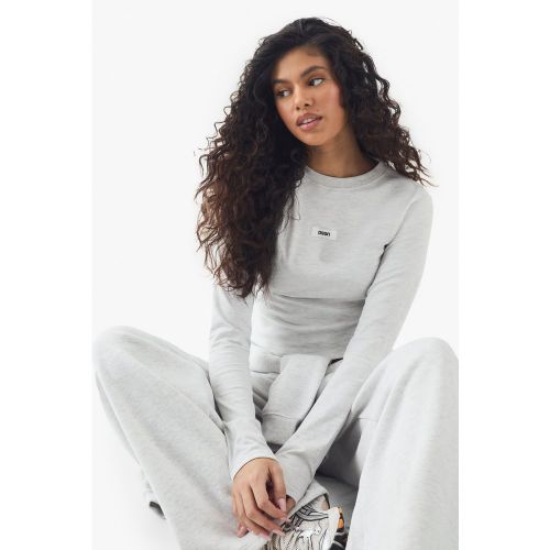 Top De Tailleur À Manches Longues Et Slogan - S - boohoo - Modalova