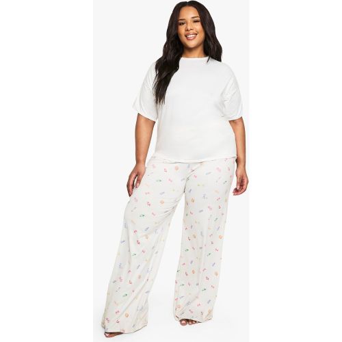 Grande Taille - Ensemble De Pyjama Avec T-Shirt Et Pantalon - 44 - boohoo - Modalova
