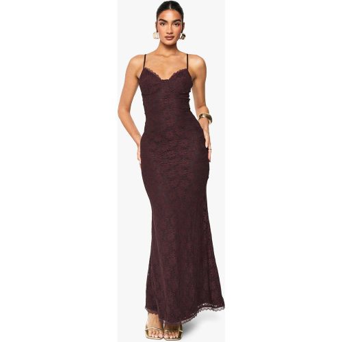 Robe Longue En Dentelle - 36 - boohoo - Modalova
