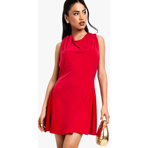 Robe Courte Nouée À Décolleté Plongeant - 36 - boohoo - Modalova