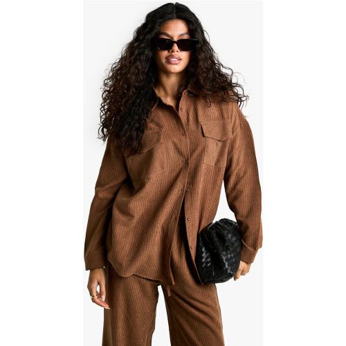 Chemise Oversize Utilitaire À Rayures - 34 - boohoo - Modalova