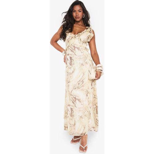 Robe Longue À Volants - 36 - boohoo - Modalova